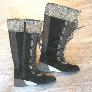 Khombu Kyra Lace-Up Knee High Snow Boots